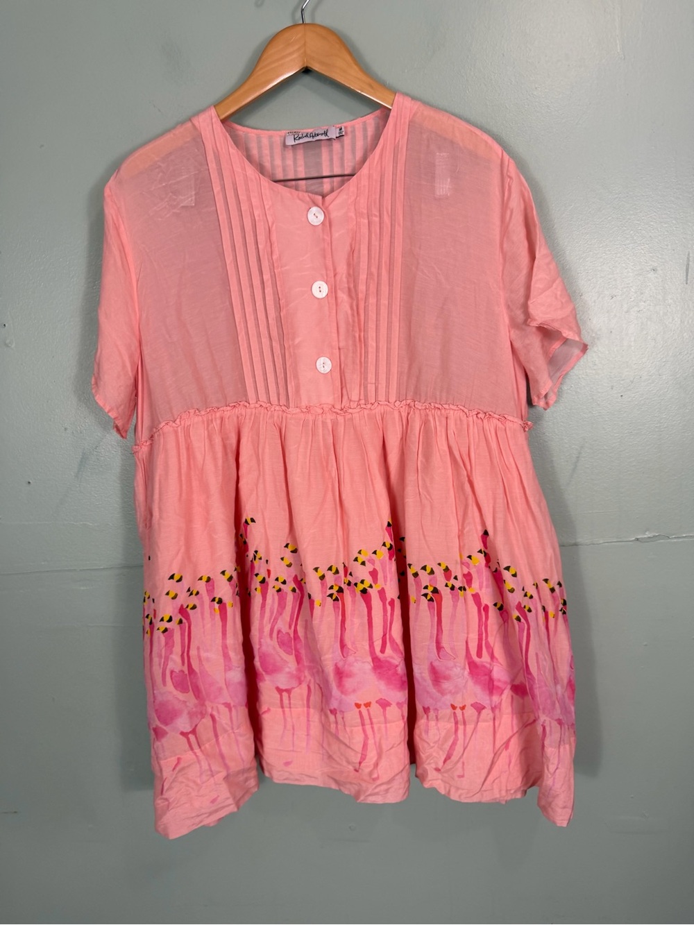 Rachel Antonoff Howard Dress Mini Pink Flamingo Medium